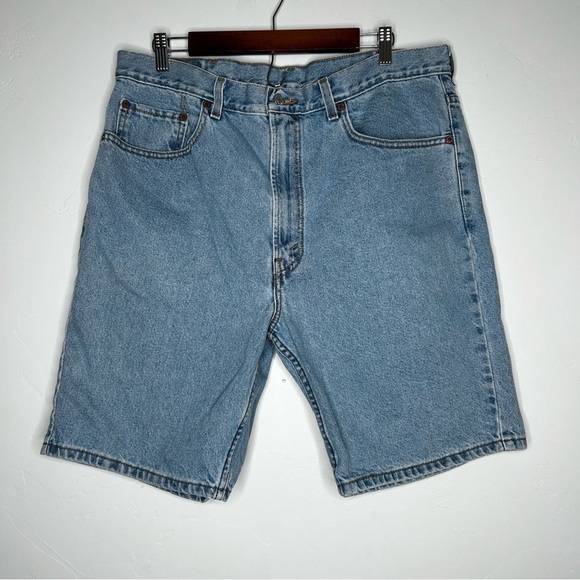 Levi's Other - Vintage Levis 505 Jorts Denim Jean Shorts Size 38 Dad Short Classic‎ Light Wash